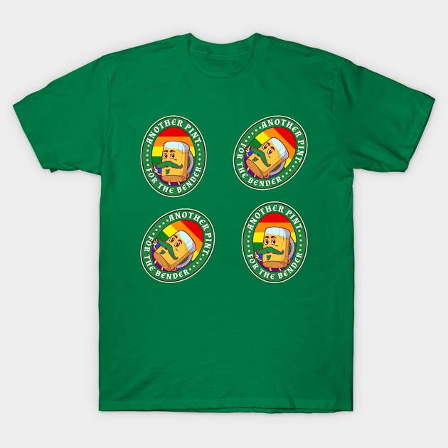 Another Pint for the Bender Please! - It's a Sin- St. Patricks Day 2021 T-Shirt by PosterpartyCo